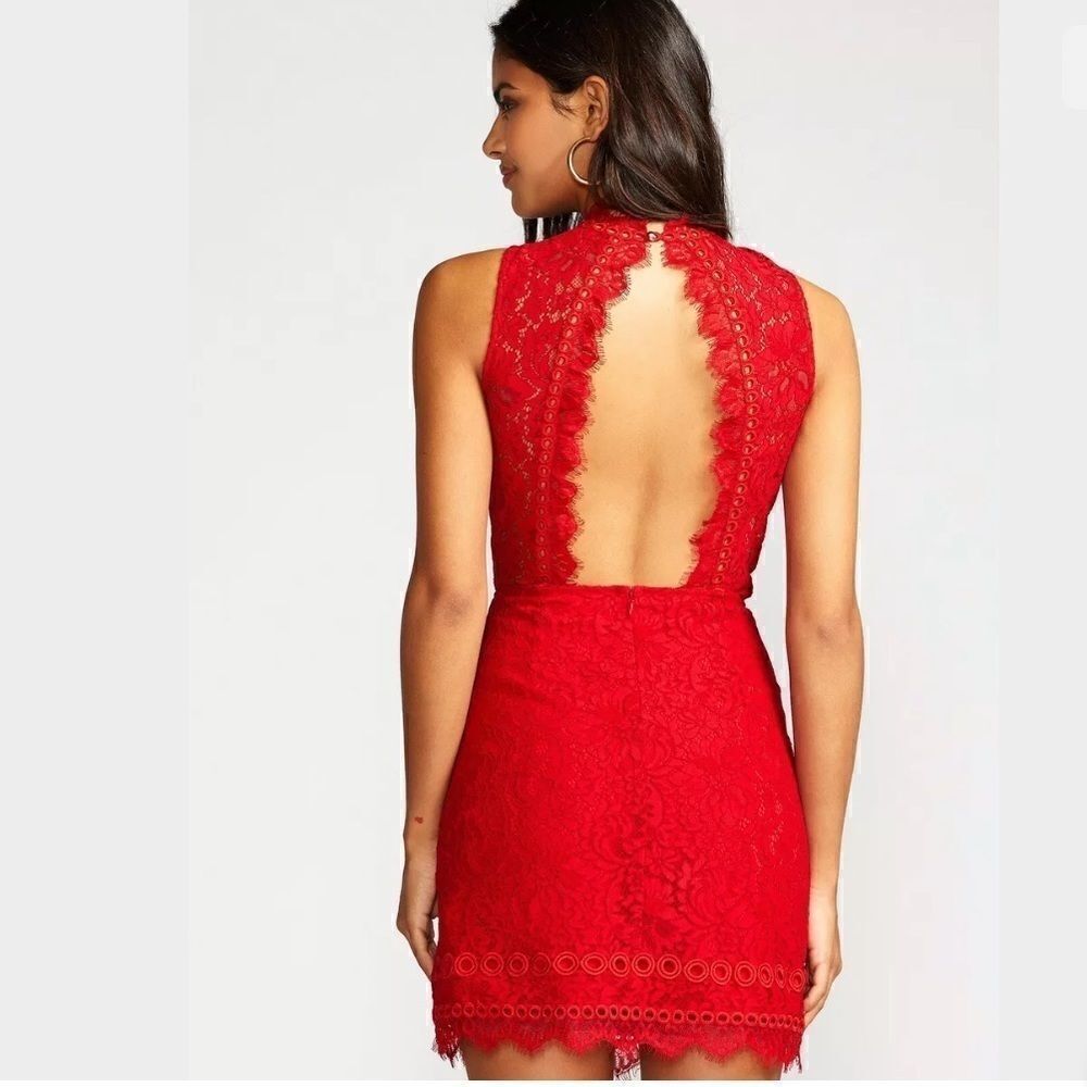 FREE PEOPLE SAYLOR CHERIE BODYCON MINI DRESS LACE - Picture 2 of 3
